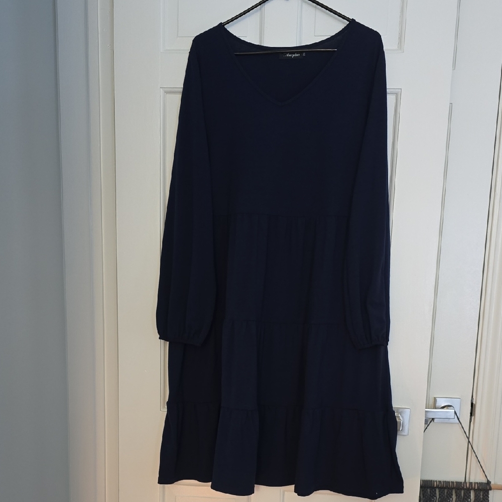 Atmosphere Dark Blue Long Sleeve Dress